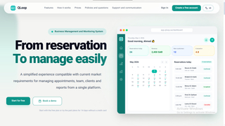 Qloop - AI WhatsApp Chatbot and AI Booking System screenshot