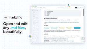 Markdific screenshot