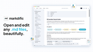 Markdific screenshot