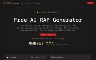 AI Rap Generator screenshot
