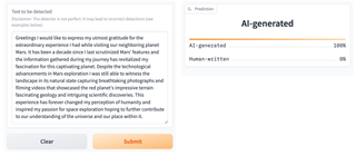 AI Detector screenshot