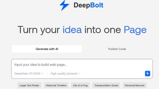DeepBolt screenshot