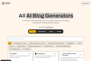 AI Blog Generators screenshot