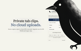 CstWeave: A 100% On-Device, Privacy-First Tab Region GIF & WebM Recorder screenshot