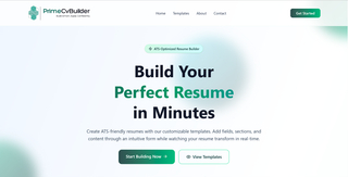 PrimeCvBuilder screenshot