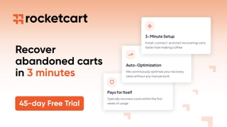 RocketCart - Abandoned Cart Recovery screenshot