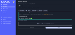 BuildPublic screenshot
