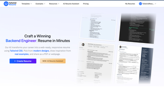 TailwindResume screenshot