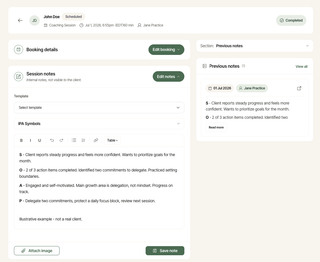 Soap Notes screenshot