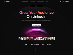 Podify.io screenshot