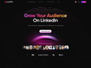 Podify.io screenshot