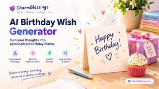 AI Birthday Wish Generator screenshot