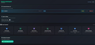 OffCode Web remote control system screenshot