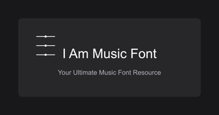 I AM MUSIC FONT screenshot
