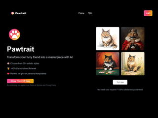 Pawtrait : AI Pet Portraits screenshot