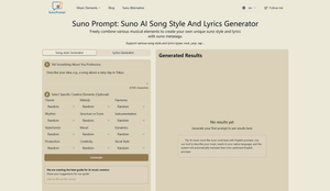 SunoPrompt screenshot