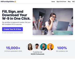 W9 Form Sign Online screenshot