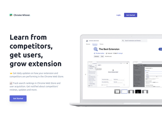 ChromeWinner: Marketing and competitor analysis for Extensions screenshot