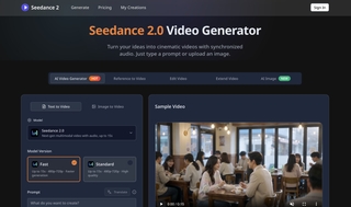 Seedance 2.0 Video Generator screenshot