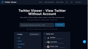 Twitter Web Viewer screenshot