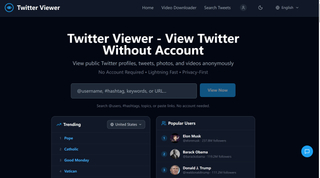 Twitter Web Viewer screenshot