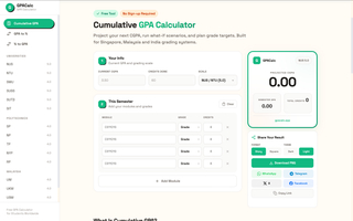 GPACalc screenshot