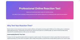 Reaction Test screenshot