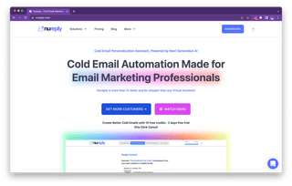 Nureply screenshot