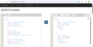 JSONGuide Json Formatter screenshot