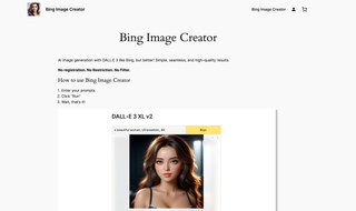 Bing Image Creator screenshot