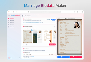 VirtualBiodata screenshot