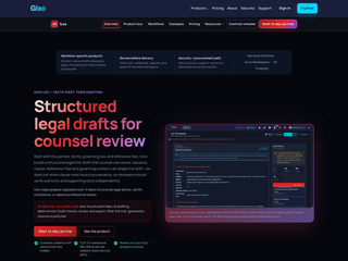 Gixo Lex : AI Legal Drafting That Captures The Facts Before It Writes screenshot