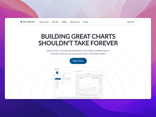 Zola Analytics: Zola is an AI-powered financial data platform that transforms natural language queries into professional charts and reports in seconds. screenshot