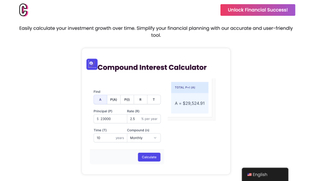 Compound Interest Calculator screenshot