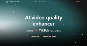AI video quality enhancer screenshot
