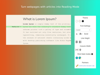 Chrome Reader Mode : Transform page to simple reading mode screenshot