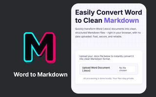 Word to Markdown screenshot