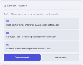 Your 4-week content strategy in 60 seconds screenshot
