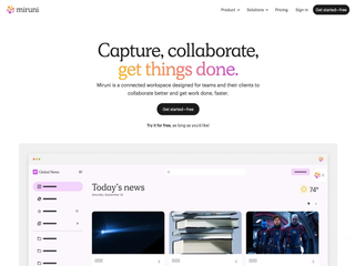 Miruni: Capture and resolve feedback around the web screenshot