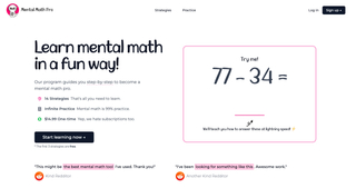 Mental Math Pro screenshot
