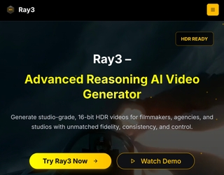 Ray3 AI VIDEO GENERATOR screenshot