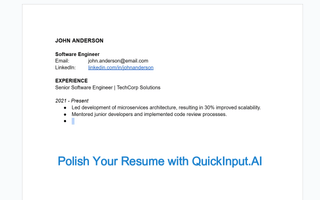 QuickInput.AI screenshot