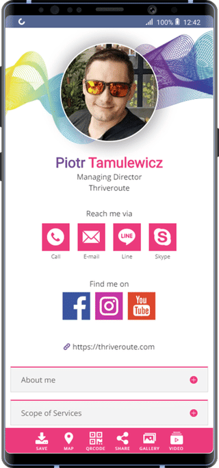 VirtuGo – Digital Business Cards for WordPress  screenshot