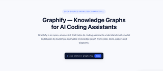 Graphify — Knowledge Graph Skill for AI Coding Assistants screenshot