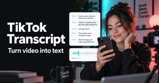Tiktok Transcript Generator screenshot
