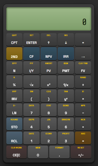 BA II Plus Financial Calculator screenshot