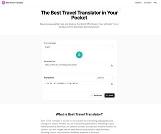 Travel Translator screenshot