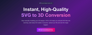 SVG to 3D screenshot