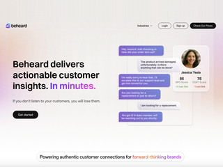Beheard Labs : AI-Powered Customer Insight Platform screenshot