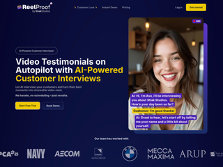 ReelProof : Video Testimonials on Autopilot with AI-Powered Customer Interviews screenshot